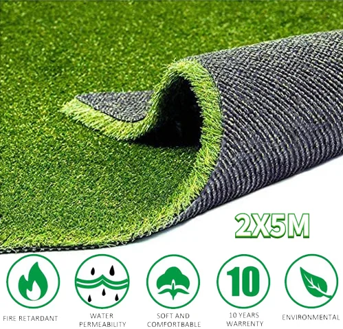 

2M*5M Artificial Grass Realistic Grass Synthetic Thick Lawn Pet Turf, Indoor/Outdoor Landscape,Non-Toxic