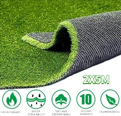 2M*5M Artificial Grass Realistic Grass Synthetic Thick Lawn Pet Turf, Indoor/Outdoor Landscape,Non-Toxic