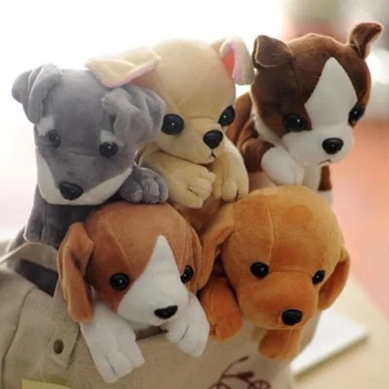 New Kawaii Novelty Simulation 5 Style Cute Dogs Pencil Case Soft School Stationery Pen Bag Gift For Girl Boy Students