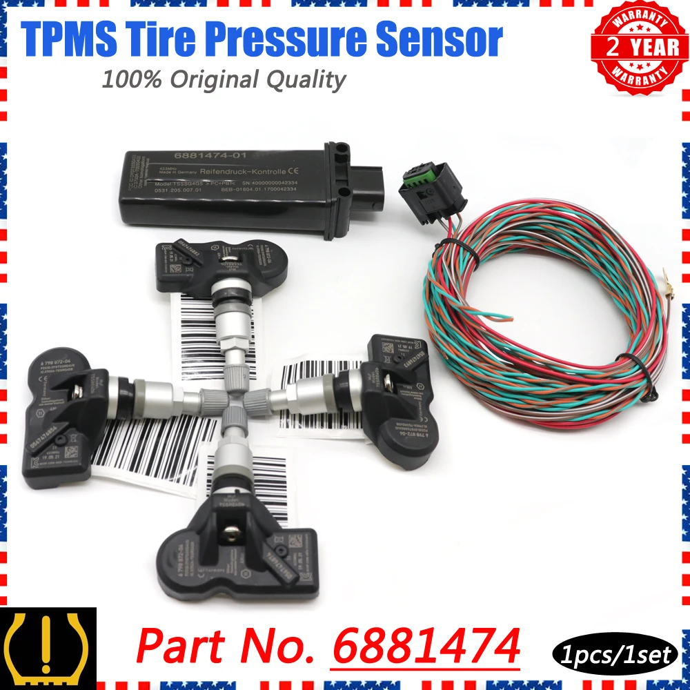 Car TPMS Tire Pressure Sensor Monitoring System RDC Control Unit 6881474 For BMW F01 F2 F4 F06 F07 F10 F11 F12 F13 X3 X4 F25 F26