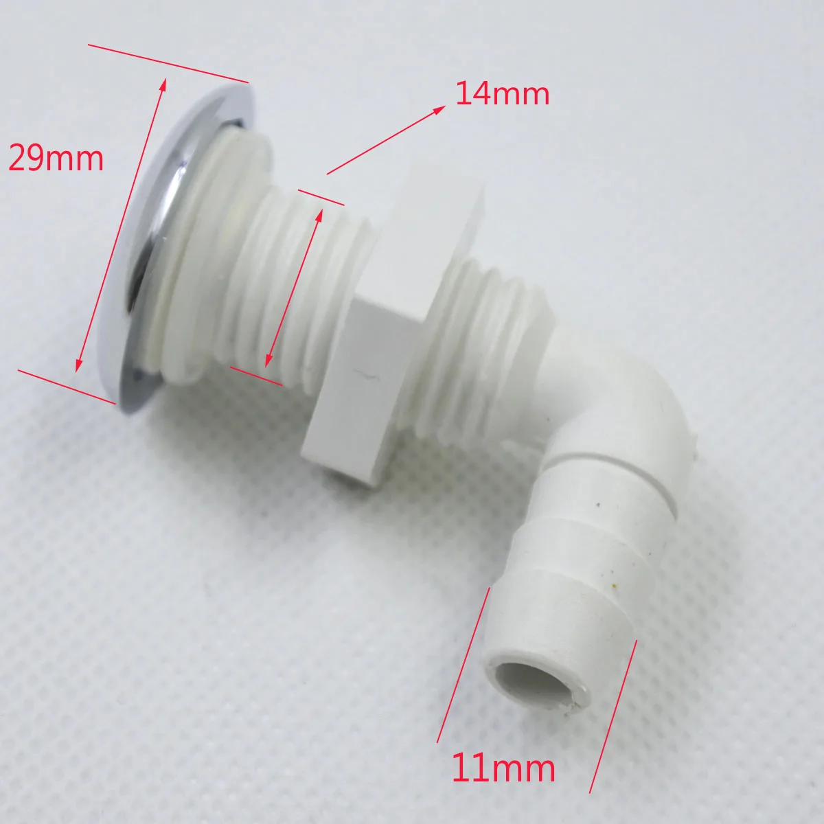 Hot tub twisting bow bubble air nozzle,spa air bubble jet with Chrome plating,Massage Bathtub 29mm face air jet