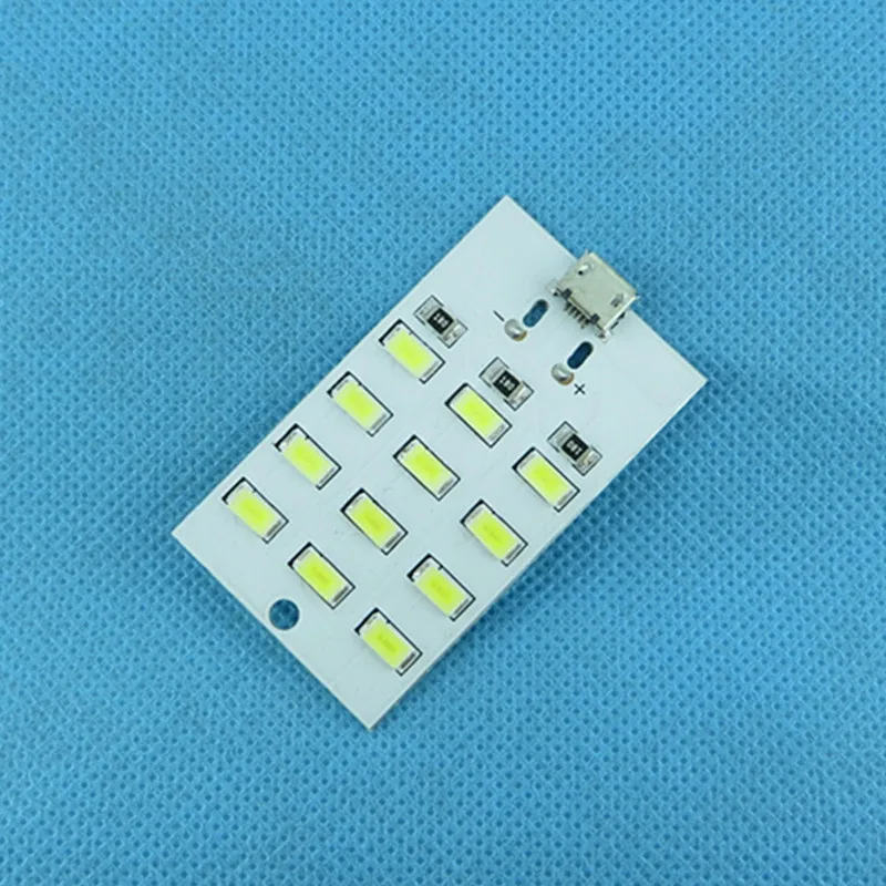 12ลูกปัดหลอดไฟ LED Lighting Board USB ขาตั้งโทรศัพท์มือถือฉุกเฉิน Night พื้นผิวอลูมิเนียม