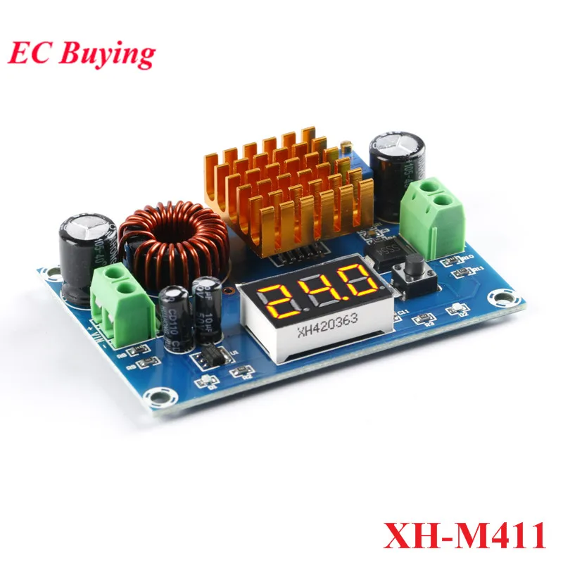 XH-M411 DC-DC Digital Boost Board Step Up Module High Power 5-45V Output 5A