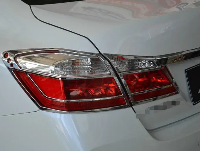 

4 шт., хромированные накладки на задсветильник ру автомобиля для Honda Accord 2013 - 2014