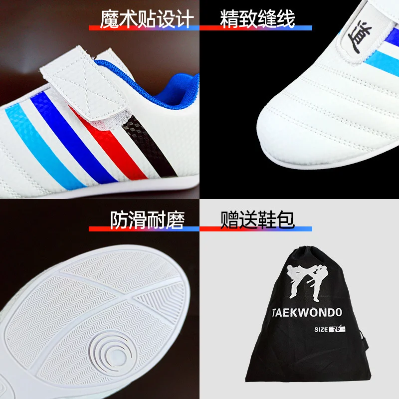 Taekwondo Training Shoes Indoor Anti Slip Children's Taekwondo Shoes Kickboxing Kung Fu Tae Kwon Do Martial Arts Sneaker Adult