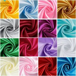 100cm*150cm Polyester Satin Fabric Satin Dress Simulation Silk Cloth Gift Box Lining Cloth Satin Solid Color Sewing Fabric