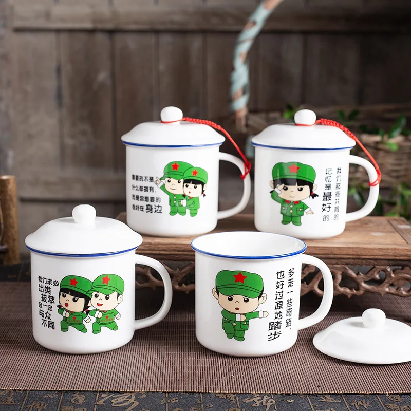 Chinese retro mug,Coffee Mugs Camping Drinkware White porcelain tea cup,Mr. Mao mug,Coffee Milk Tea Mug Afternoon tea cups