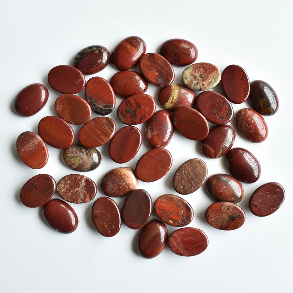 Mode Großhandel 50 Stück/Lot Ovaler Naturstein Gemischter Cabochon 13x18mm Schmuck- & Kleidungszubehör Kostenloser Versand – Detail 9