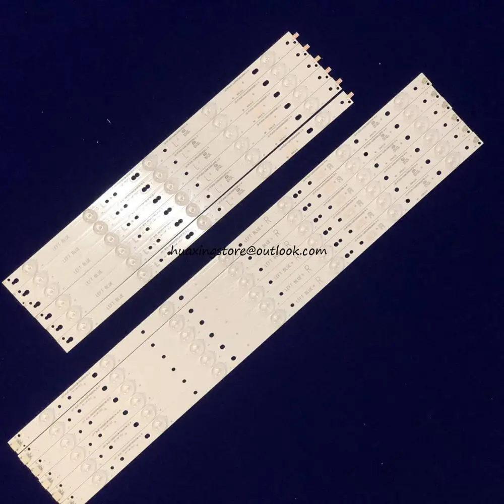 

New 12 PCS/set LED backlight strip for 50put6400/60 50PUH6400 50PUF6061 500TT67 V2 500TT68 V2 CL-2K15-D2P5-500-D612-V1 R L