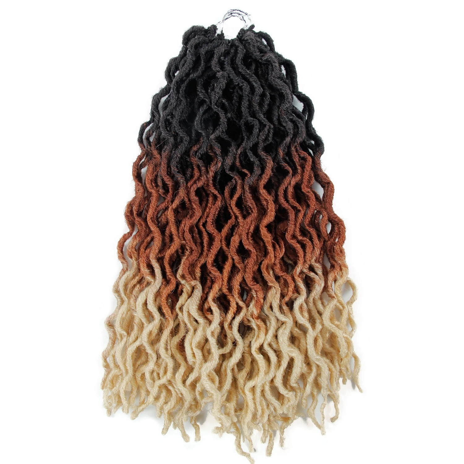 Gypsy Locs Synthetische Goddess Faux Locs Häkelhaar Weiche Zöpfe Dreadlocks Lockige Twist-Flechthaare für Frauen Schwarz 15 Stränge – Detail 12