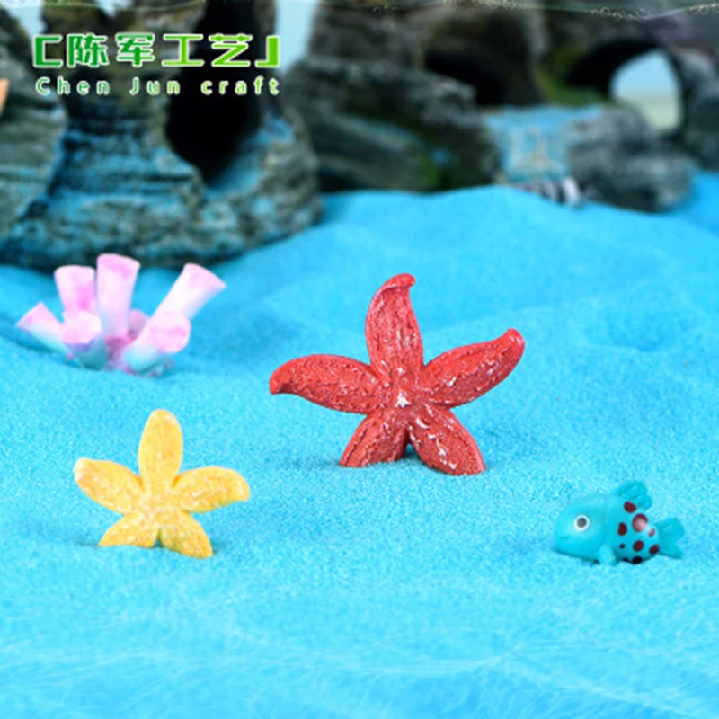 28mm, 1 PieceOrnaments Decorations Star Fish Red  Yellow Blue Orange Purple Beige  Big And Small Size