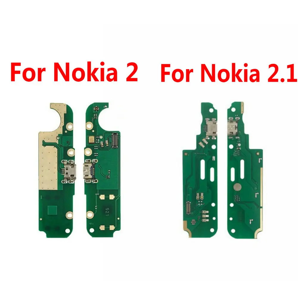 For Nokia 2 For Nokia 2.1 Usb Charger Board USB Charging Port Dock Plug Jack Connector Flex Cable + Microphone