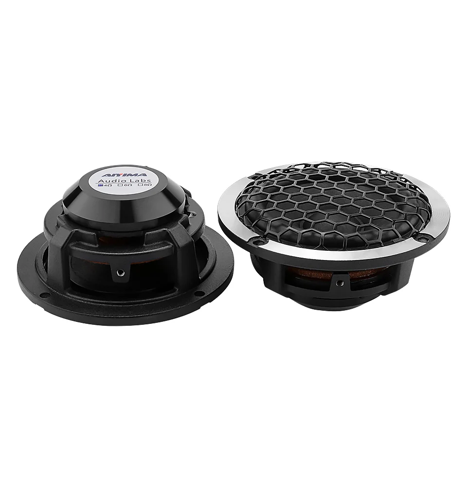 AIYIMA 2 Stück 3 Zoll 4 Ohm 15W Mitteltöner mit Wollmembran und Aluminiumrahmen, Auto-Lautsprecher, Heimkino-Breitbandlautsprecher – Detail 7