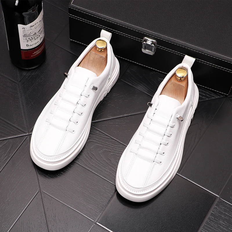 new explosive men's shoes plain face solid color casual shoes fashion all match small white shoes Korean version simple sports