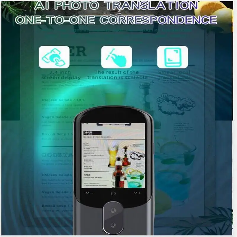 F4A Translator Multi-Languages Smart Instant Voice 12 countries Offline with Camera support Photographic scanning Portable