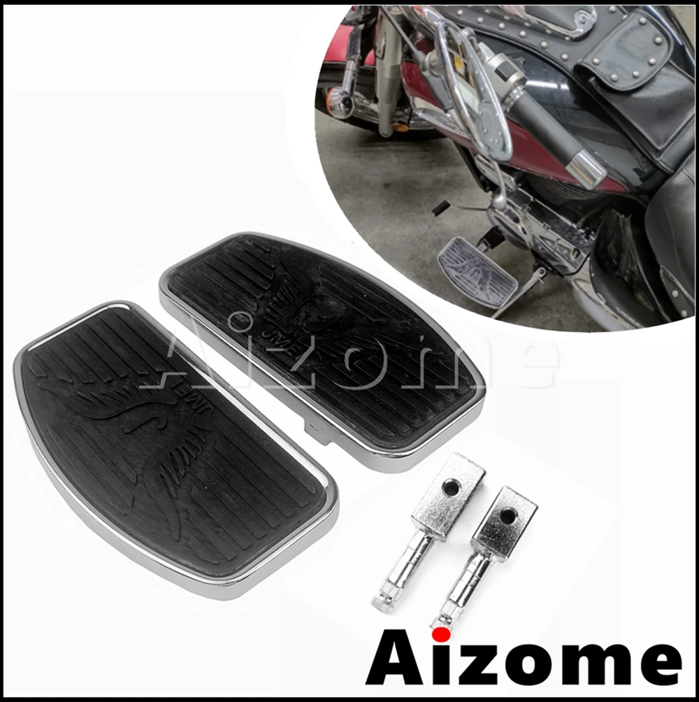 

1Pair Motorcycle Front Floorboards Footboard Driver Footrest FootPeg Pedal For Honda Shadow VT400 VT750 VT 400 750 2004-2012