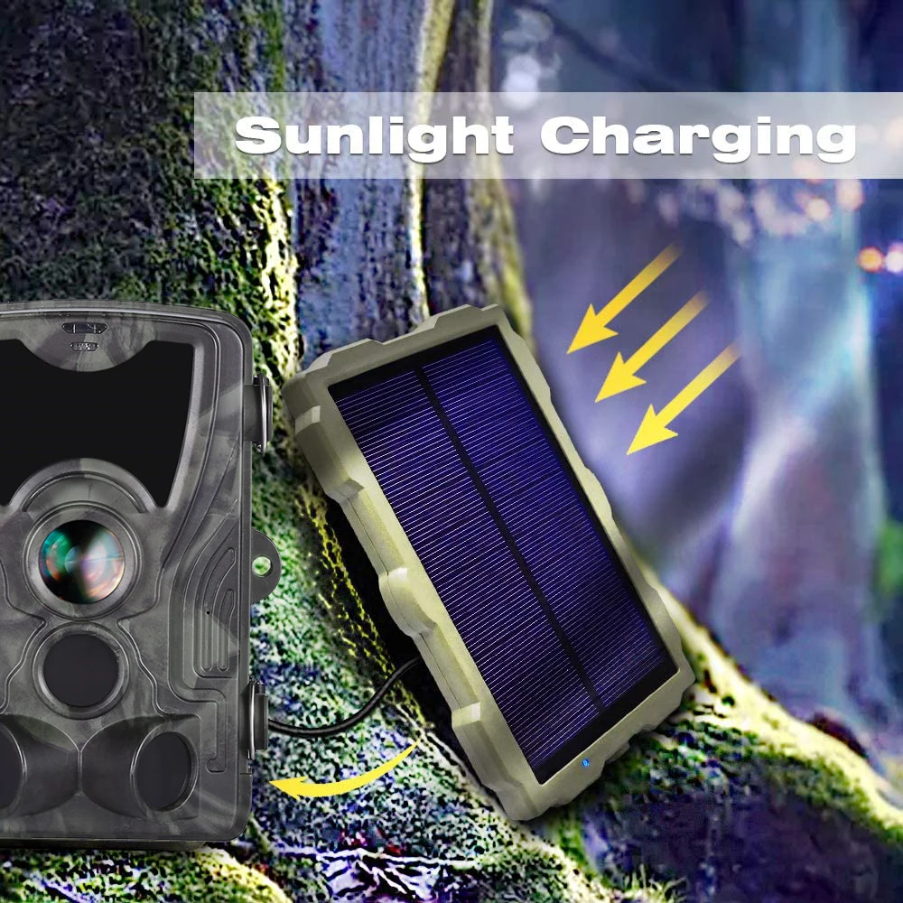 Outdoor Waterproof 1700MAh Lithium Battery Trail Hunting Camera Solar Panel Kit - Waterproof Solar Charger Power System