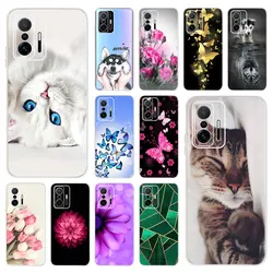 For Coque Xiaomi 11T Pro Case Lovely Cartoon Cat Print Soft Thin Phone Cover For Fundas Xiomi Mi 11T Pro 5G 2021 Bumper 6.67inch