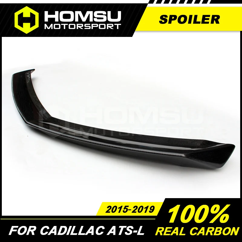 VST Style spoiler węglowy do cadillaca ATS-L tylny spoiler tylne skrzydła z włókna węglowego car Styling 2015-2019