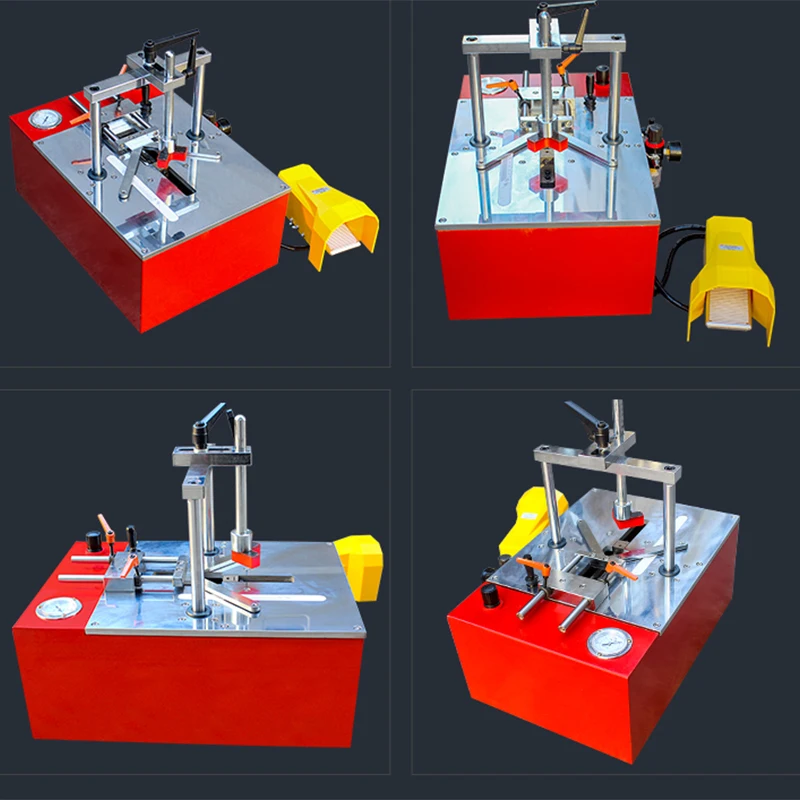 Photo frame corner nailing machine Desktop pneumatic frame mounting corner nailing machine 45°photo frame corner cutting machine