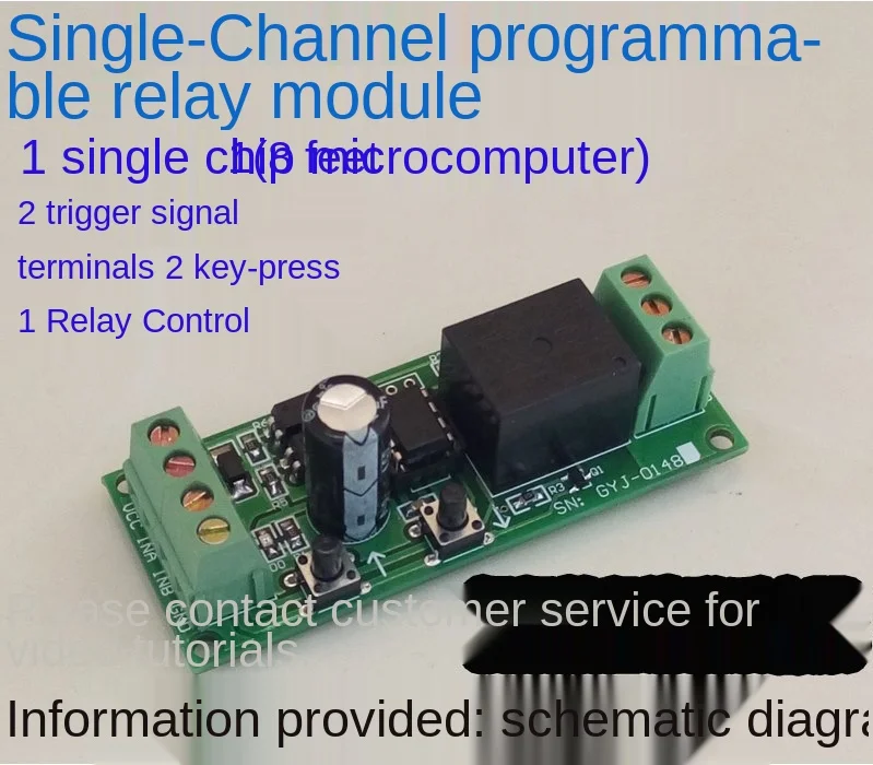 12V single switch relay programmable STC 15f104w single chip microcomputer extended control board module