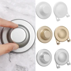 80mm ABS Wall Hole Cover Self Adhesive Decor Cap Vent Exterior Reserved Drill Hole Plugs With Hooks Hardware Home Accessories