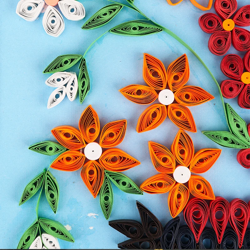 NUBECOM Colorful Quilling Paper, 260 Stripes, 26 Colors, 39cm, DIY Hand Craft Tool, Origami Paper, 3mm, 5mm, 7mm, 10mm Width