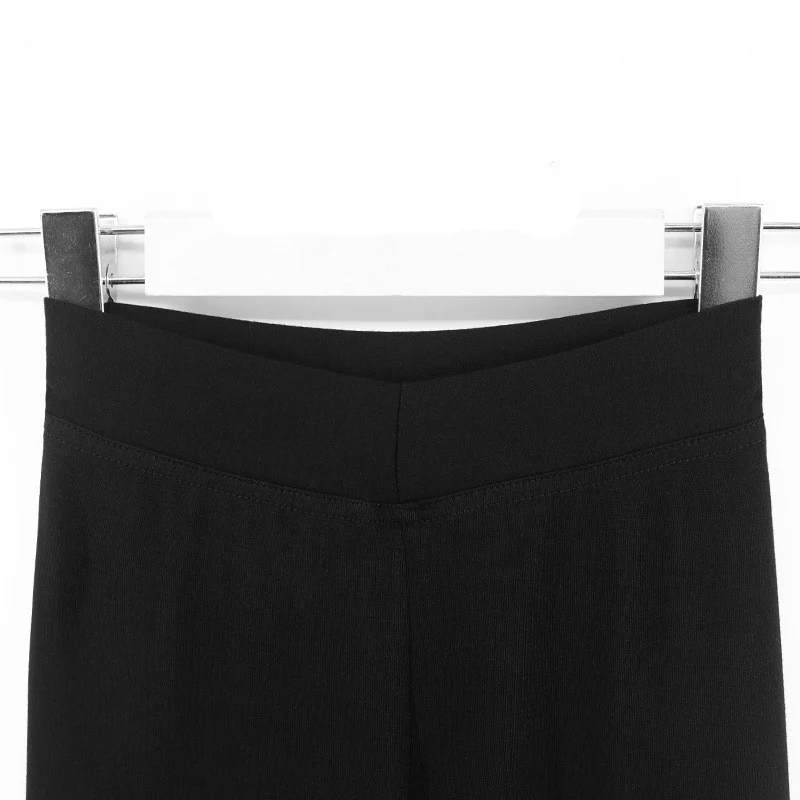 Kinderhosen, Tanzhosen, Übungshosen für Jungen und Mädchen, schmale Baumwolle, lateinamerikanischer Tanz, Jazz-Tanz, schwarze Bell-Bottom-Hose – Detail 11