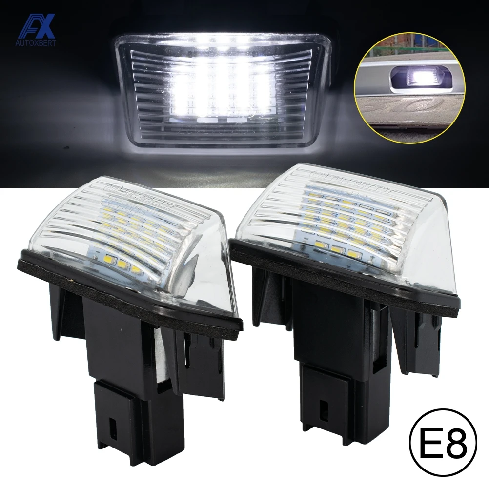 For Citroen C3 C4 Picasso C5 BERLINGO SAXO XSARA Rear LED License Plate Light Number Lamp,2 Years Warranty