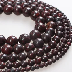 Natural Stone Beads Red Brecciated Jasper Stone Beads Round Loose Beads 4 6 8 10 12mm Beads For Diy Jewelry Making