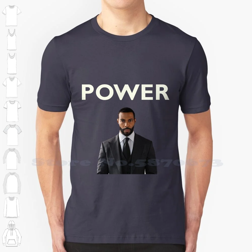 Power Tv Show 100% Cotton T-Shirt Power Tv Show Stan Tv Show Ghost James Tariq Egan Kanan 50 Cent Tasha Angela Valdes