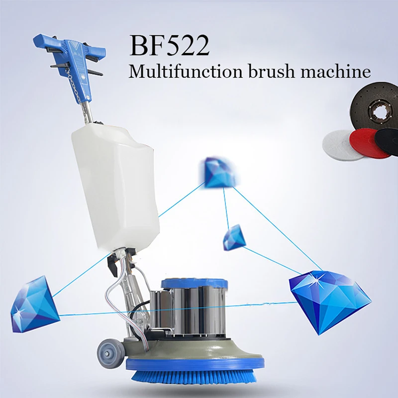 Floor Polishing Machine 15L Push Type Brushes Wiping Machine Polishing Household Hotel Floor Cleaning Waxing Polisher BF522