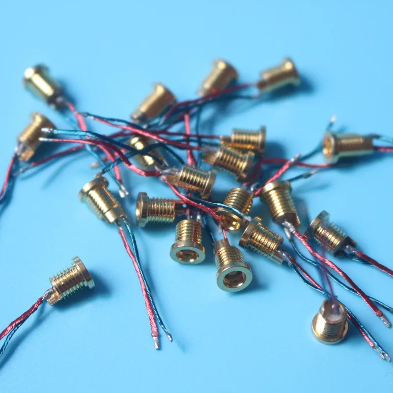 5 คู่หญิงซ็อกเก็ตลวด SOLDER PIN ซ็อกเก็ตและ Built-in ถั่ว MMCX ทองแดงบริสุทธิ์ทองแดง-ชุบทองแดง