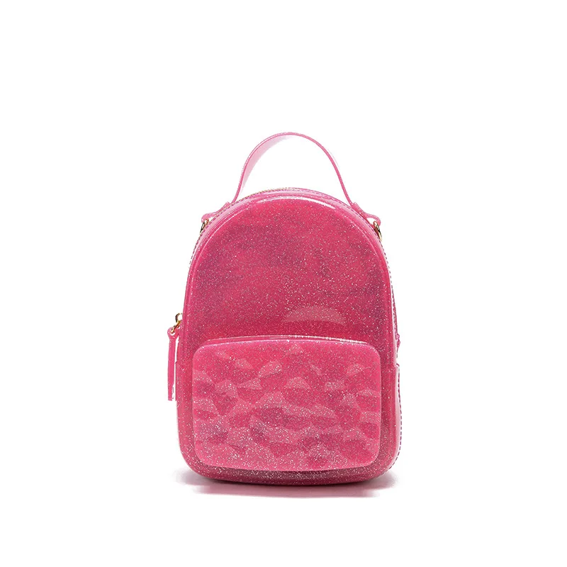 2022 New Fashion Retro Women Bag Solid Silicone Jelly Small Backpack Female Casual Simple Messenger Bag DB053