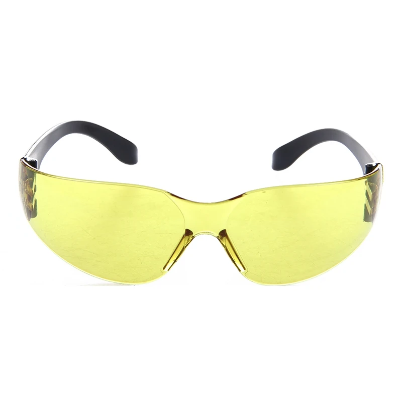 AAY-Yellow Clear Lens Indoor Outdoor Sports Safety Glasses Protective Eyewear