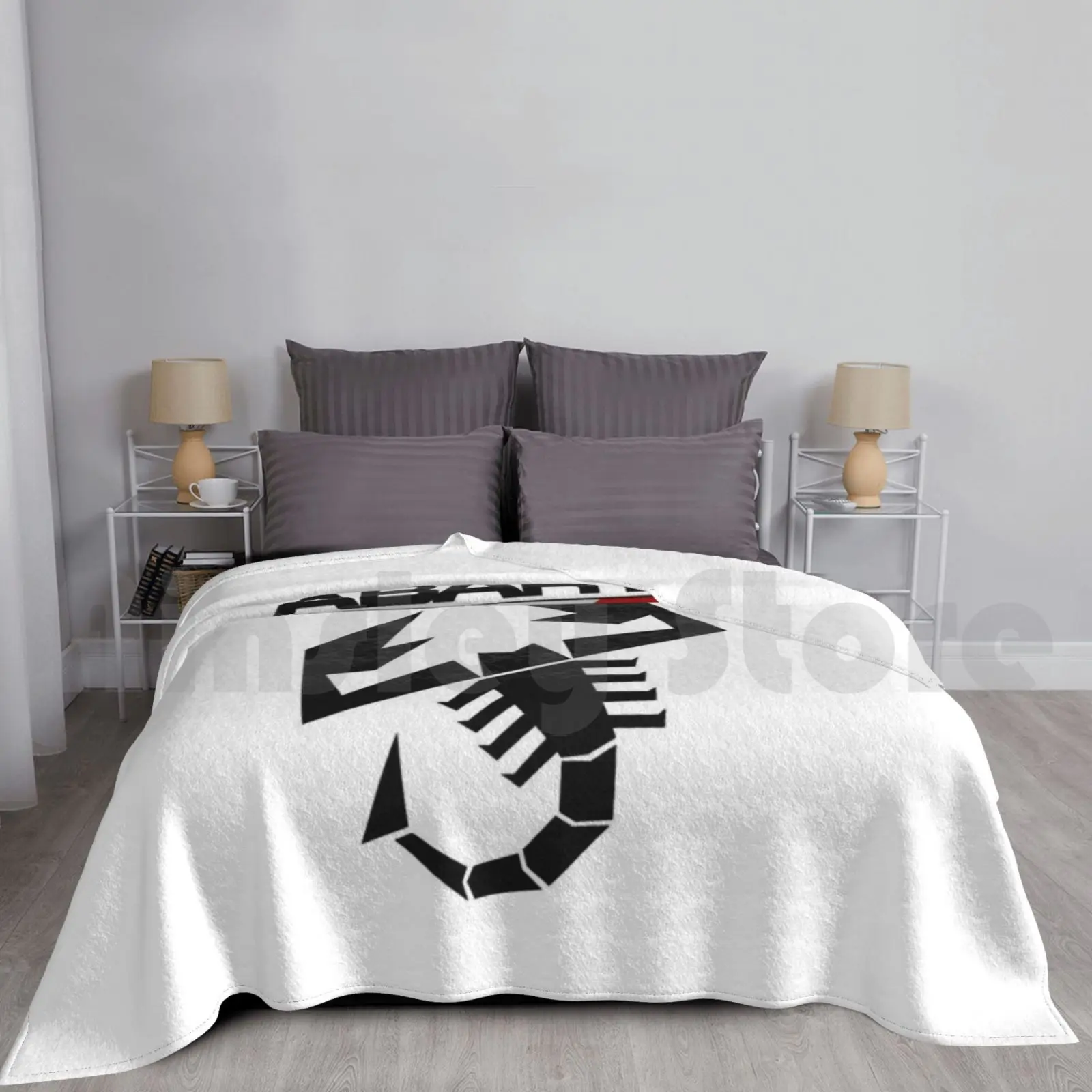 Abarth Scorpion Italy Blanket Fashion Custom Abarth Scorpion Red Black Cars Sports Racing Italy Motor