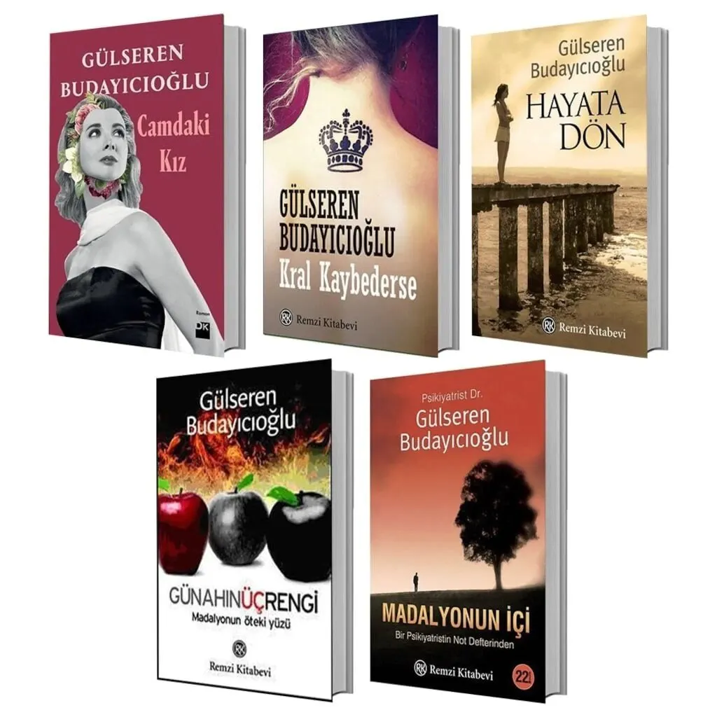 Gülseren Budayıcıoğlu 5 Book Set TURKİSH NOVEL ORIGINAL PRODUCT SHİPS FROM TURKEY (TURKISH NOVEL)