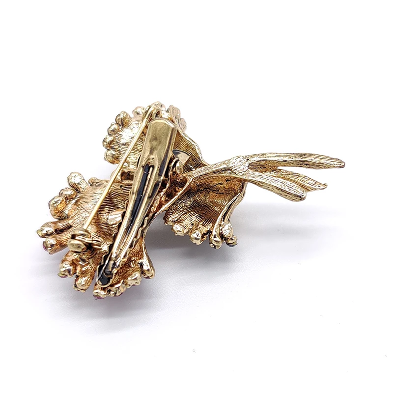 PD BROOCH New Statement Bouquet Flowers Zircon Delicate Hairpins Brooches Clothing Accessories Corsage Gifts