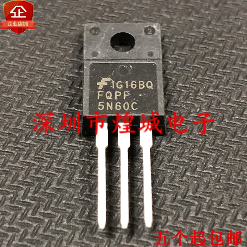 10PCS   FQPF5N60C  TO-220F 4.5A 600V 5