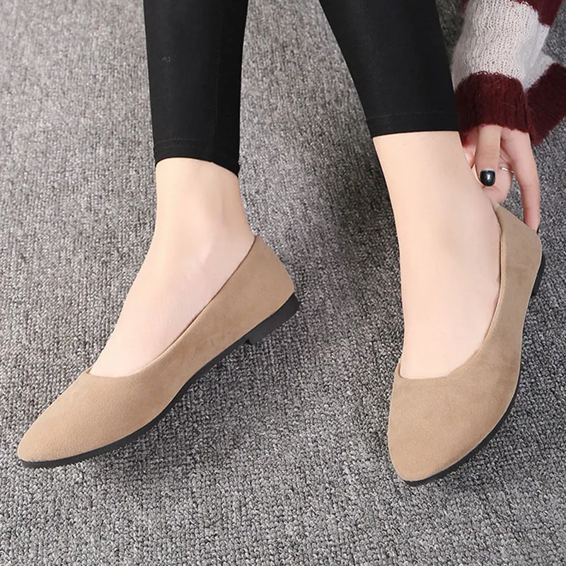 20Colors spring and summer wear women\'s flat shoes large comfortable shoes female candy color shoes Loafers EU 41/42/43 WSH2214