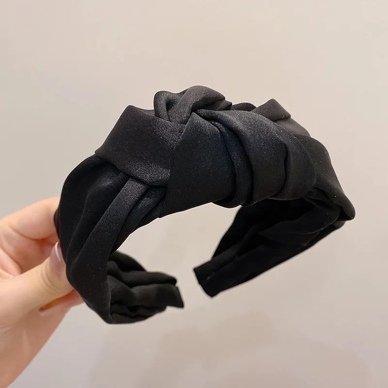 Soft Satin Big Knot Hairbands Headbands Girls Accessories For Women Wholesale