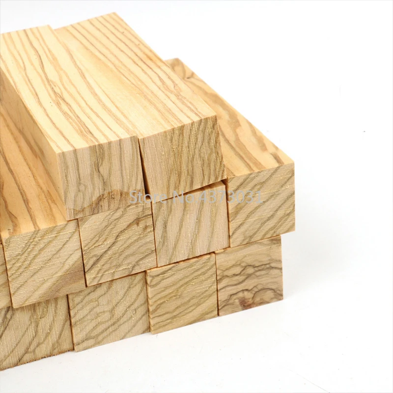 1 Buah Olive Wood untuk DIY Pegangan Pisau Bahan Multi Ukuran Kerajinan Bahan Baku