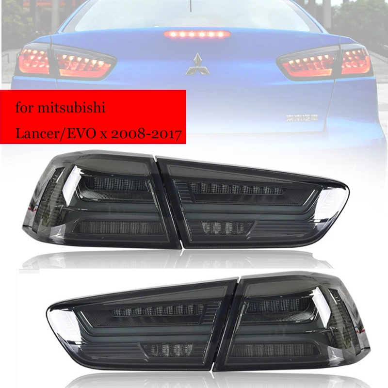 Pair Car Rear LED Tail Brake Light Lamp Signal LED DRL Stop Rear Lamp for Mitsubishi Lancer EVO x 2008 - 2017 Accessories