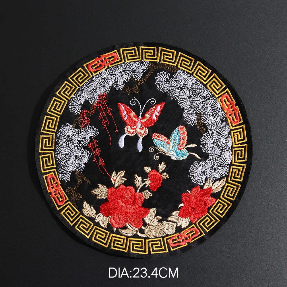 Butterfly Peking Opera Embroidery Birds Patch Embroidered Chinese Style Patches For Clothing Bag DIY Sewing Accessories Parches