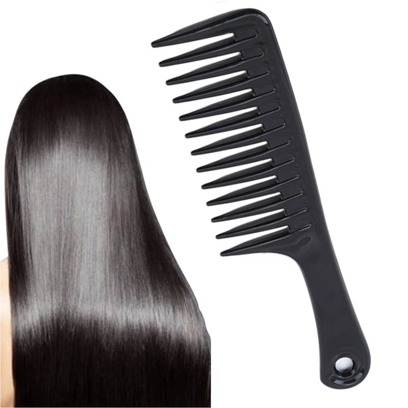 Grove Hairdress Comb Heat Resistant Woman Wet Hook Curly Hair Brushes Pro Salon Dyeing Styling Tools Coarse Wide Spikes Tooth