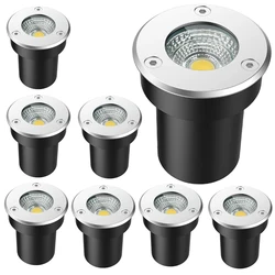 10 Pack IP65 Waterproof LED underground Light 6W 10W Outdoor Ground Garden Path Floor Buried Yard Spot Landscape 110V220V 12V