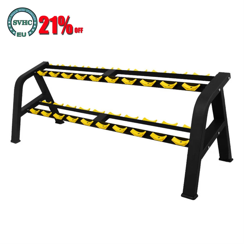 

Gym Special Equipment Double Layer Ten Pairs Of Dumbbell Racks Fitness Comprehensive Strength Equipment Sports Equipment Rack