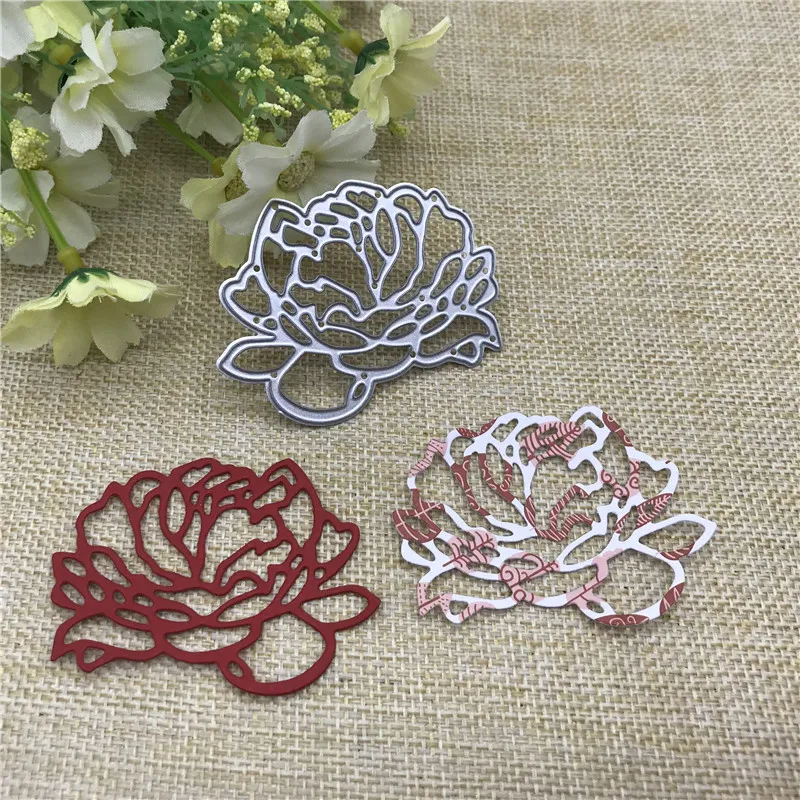 Love Flower Craft Metal stencil mold Cutting Dies decoration scrapbook die cuts Album Paper Craft Embossing DIY Card Crafts