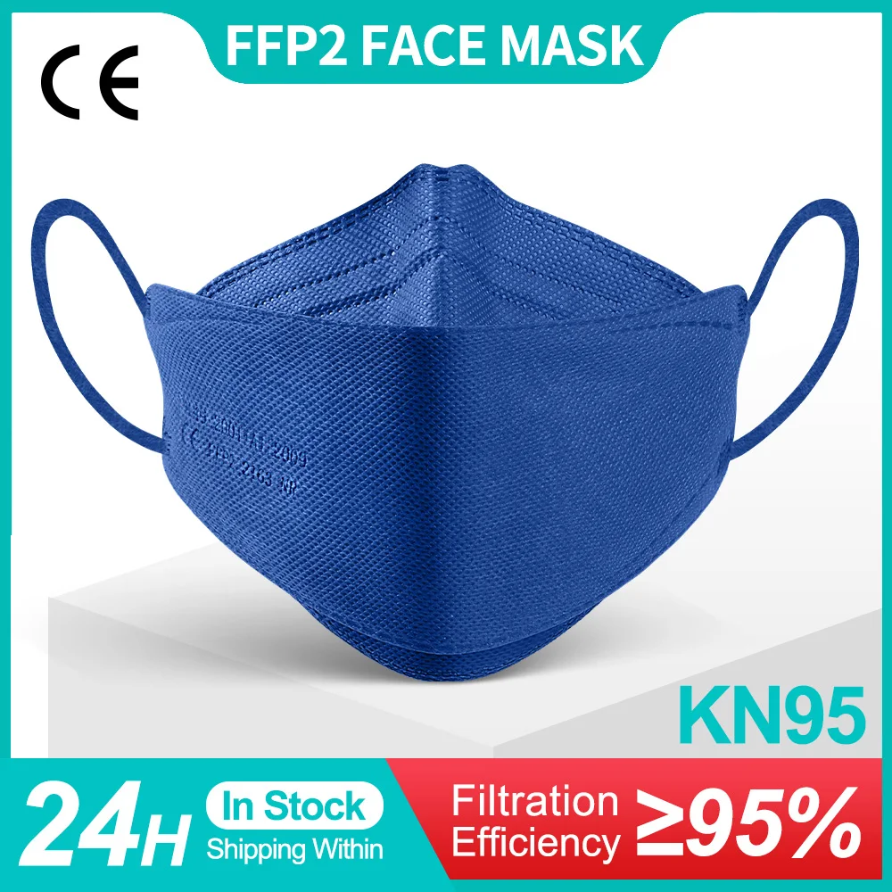 Máscara de rímel ffp2 ffp2 máscaras fpp2 homólogos coreano adultos 10-100 pces máscara de máscara ffp2mask respiratória kn95 mascarillas certificadas ffp2