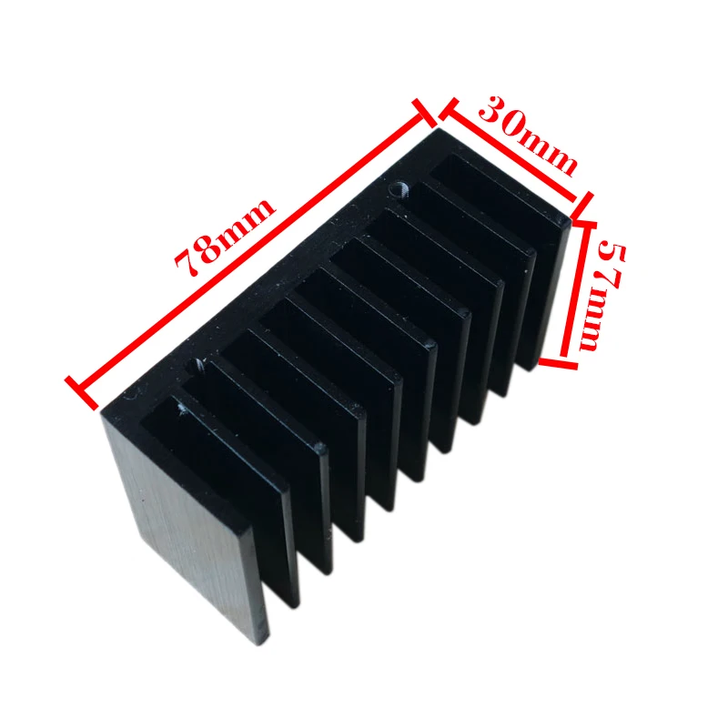 Full Aluminum Radiator Of LM1875 LM3875 LM3886 power amplifier Matching the radiator 78*30*57mm DIY Cooler Aluminum Heatsink